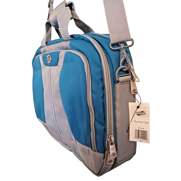 NEW AMERICAN TOURISTER Laptop Briefcase Business Case Office Travel Bag & Strap - Picture 4 of 8